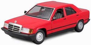 Mercedes Benz 190E 1987 Red (Diecast Car)