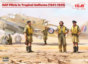 RAF Pilots in Tropical Uniforms (1941-1945) (Plastic model)