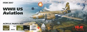WWII アメリカ航空機用アクリルペイントセット (塗料)