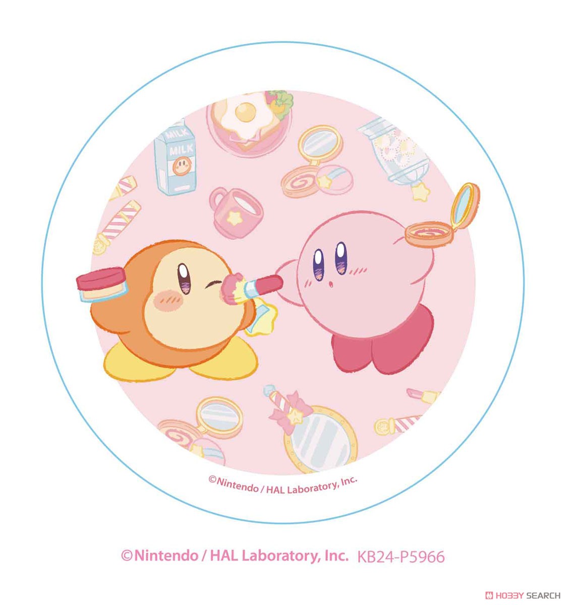 Kirby`s Dream Land Kirby Happy Morning Stone Coaster Pretend Makeup (Anime Toy) Item picture1