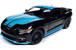 2015 Ford Mustang Petty`s Garage Black/Blue (Diecast Car)