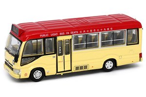 Tiny City No.183 Toyota Coaster (B70) Red Minibus (19-seats) (Mei Foo) (Diecast Car)
