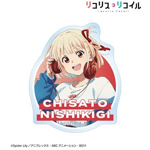 TV Animation [Lycoris Recoil] [Especially Illustrated] Chisato Nishikigi Casual Wear Ver. Acrylic Sticker (Anime Toy)