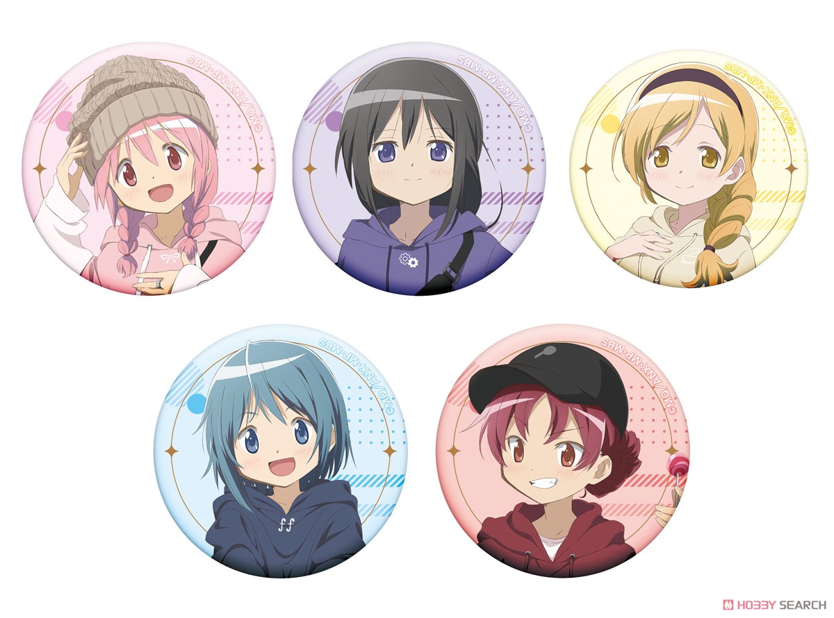 Puella Magi Madoka Magica Chara Badge Collection (Parka) (Set of 5) (Anime Toy) Item picture6