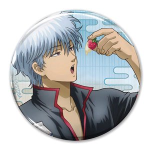 Gin Tama. [Especially Illustrated] Gintoki Sakata 65mm Can Badge Sleepy in the Morning, But I Get Ready. Ver. (Anime Toy)
