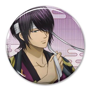 Gin Tama. [Especially Illustrated] Shinsuke Takasugi 65mm Can Badge Sleepy in the Morning, But I Get Ready. Ver. (Anime Toy)