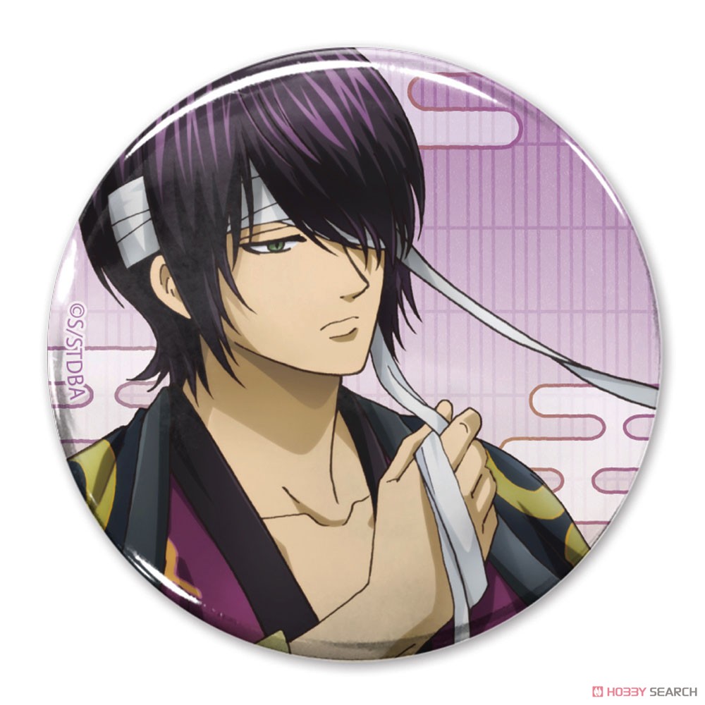 Gin Tama. [Especially Illustrated] Shinsuke Takasugi 65mm Can Badge Sleepy in the Morning, But I Get Ready. Ver. (Anime Toy) Item picture1