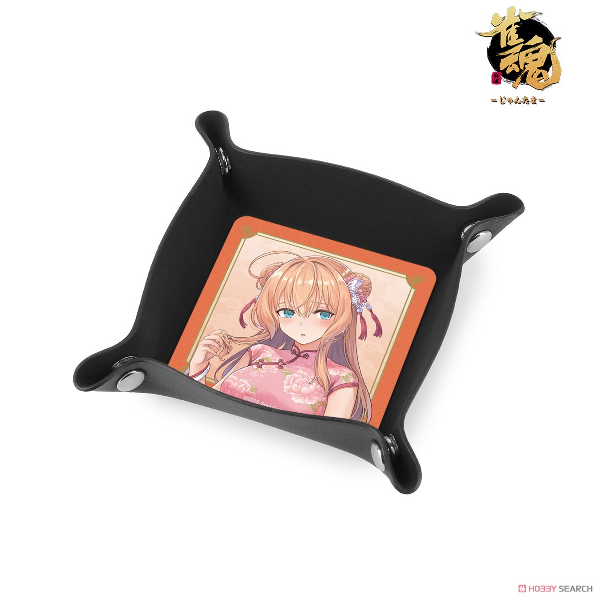 Mahjong Soul [Especially Illustrated] Mai Aihara China Dress Ver. PU Leather Multi Tray (Anime Toy) Item picture1
