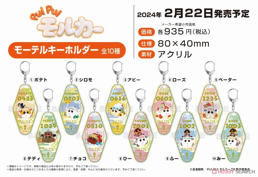 Pui Pui Molcar Driving School Motel Key Ring [Shoe] (Anime Toy) Other picture2