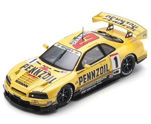 PENNZOIL NISMO Nissan Skyline GT-R (R34) No.1 - GT500 JGTC 1999 E.Comas - S.Motoyama (ミニカー)