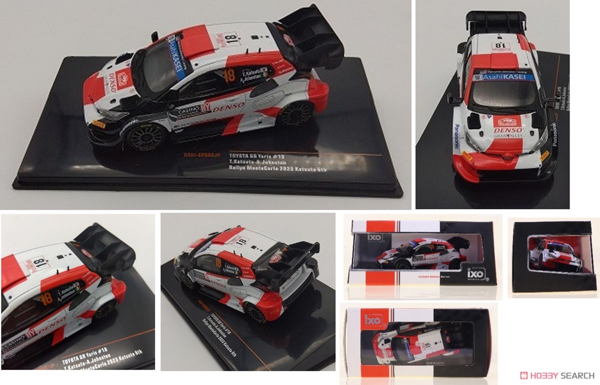 Toyota GR Yaris WRC 2023 Monte Carlo Rally 6th #18 T.Katsuta/A.Johnston (Diecast Car) Item picture1