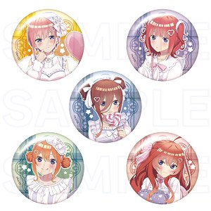 五等分の花嫁∽ トレーディング缶バッジ Marchen sisters ver. (5個セット) (キャラクターグッズ)