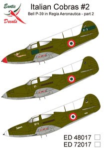 Italian Cobras #2 Bell P-39 in Regia Aeronautica - part 2 (Decal)