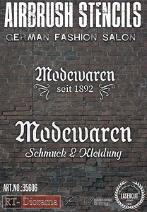 エアブラシステンシル： ドイツ ファッションサロン (プラモデル)