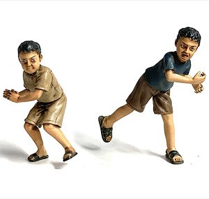 石を投げるパレスチナの子供たち (プラモデル)