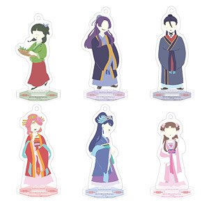 薬屋のひとりごと ゆるパレット トレーディングアクリルスタンドキーホルダー (6個セット) (キャラクターグッズ)