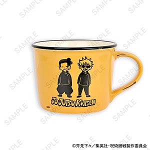 Jujutsu Kaisen Bee`s Knees Enamel Style Mug Cup (Satoru Gojo & Suguru Geto) (Anime Toy)