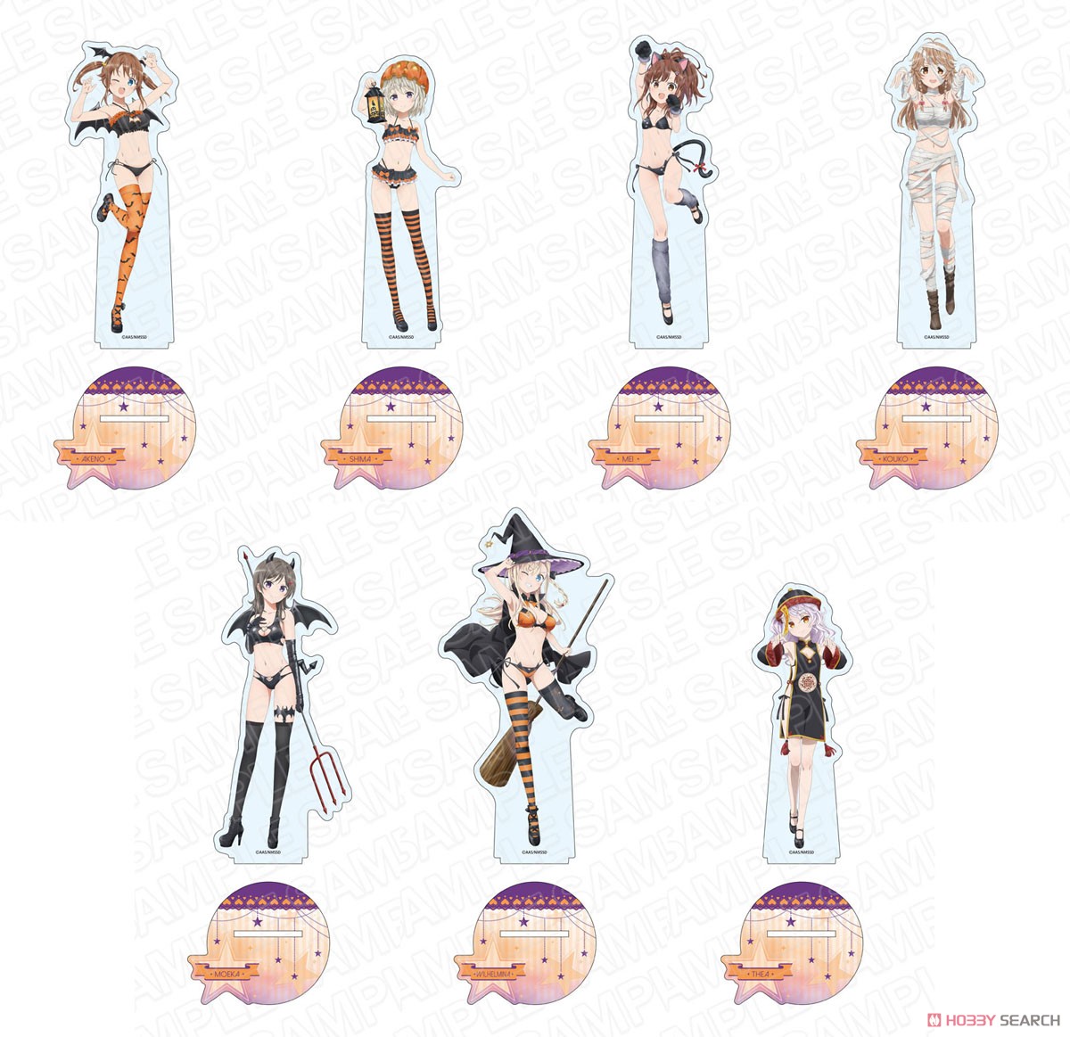 劇場版 ハイスクール・フリート デカアクリルスタンド ヴィルヘルミーナ 2023 ハロウィン ver. (キャラクターグッズ) その他の画像1