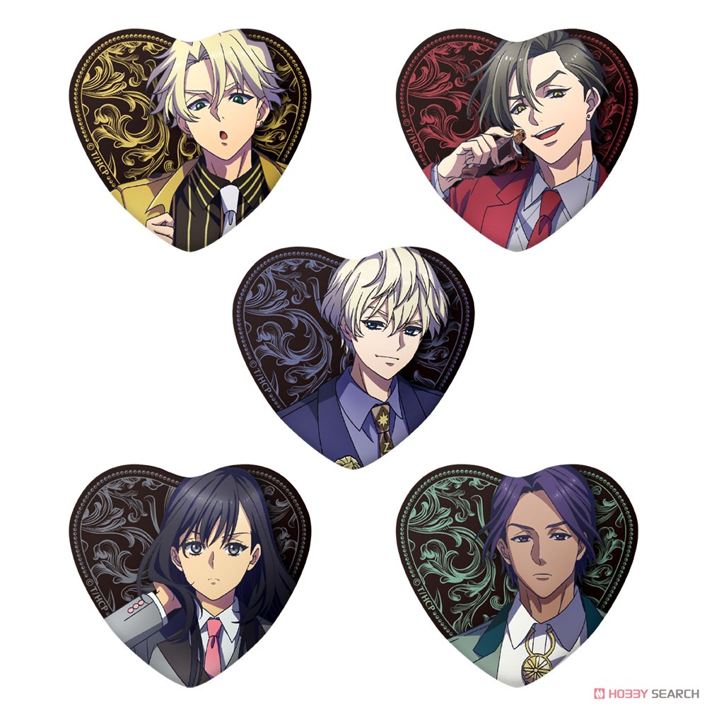 High Card [Especially Illustrated] Trading Heart Can Badge (Set of 6) (Anime Toy) Item picture1