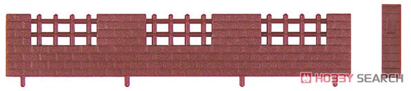柵付きレンガ塀 (塀10枚・門柱2本入) (Nスケールアクセサリーシリーズ) (鉄道模型) 商品画像1