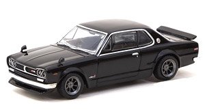 Nissan Skyline 2000 GT-R (KPGC10) Black (ミニカー)