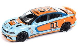 2021 ダッジ チャージャー SRT ヘルキャット Gulf ブルー/オレンジ (ミニカー)