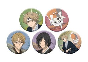 Natsume`s Book of Friends [Especially Illustrated] Can Badge Collection [Shiki Ver.] (Set of 5) (Anime Toy)