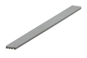 Plastic Material (Gray) Square Pipe 5mm (4pcs.) (Material)