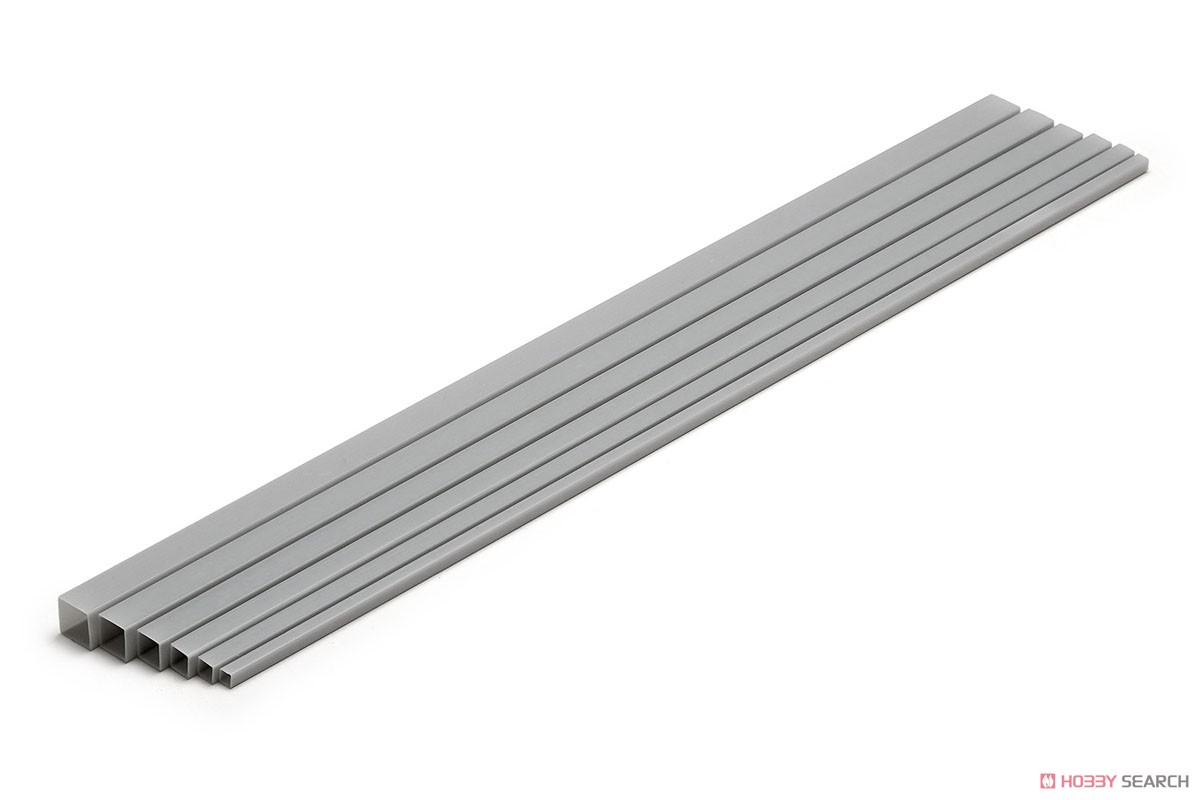 Plastic Material (Gray) Square Pipe 8mm (3pcs.) (Material) その他の画像2