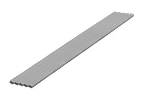 Plastic Material (Gray) Rectangle Pipe 4 x 8 mm (5pcs.) (Material)