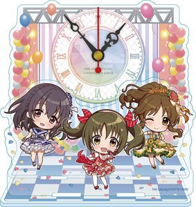 The Idolm@ster Cinderella Girls Puchichoko Mini Acrylic Table Clock Vivid Color Age Ver. (Anime Toy)