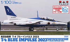 JASDF T-4 Blue Impulse 2023 w/10th Anniversary of Return to Matsushima Base Decal (Plastic model)
