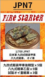 IJA Light Armored Car Type 94, Light Tank Type 89 O-I (Plastic model)