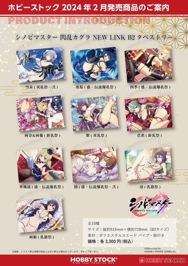 Shinovi Master Senran Kagura New Link B2 Tapestry Basho (Shin Nyu Festival) (Anime Toy) Other picture1
