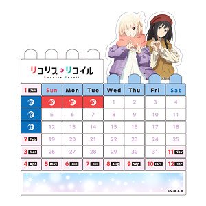 Lycoris Recoil Block Calendar Winter Outing Ver. (Anime Toy)