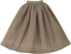 PNS Fluffy Long Skirt (Greige) (Fashion Doll)