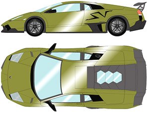 Lamborghini Murcilago LP670-4 Super Veloce 2009 ヴェルデドラコ (ミニカー)
