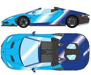 Lamborghini Centenario Roadster LP770-4 2016 ブルーセフェウス / ブルーへラ (ミニカー)