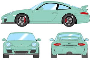 Porsche 911 (997.2) GT3 2010 ミントグリーン (ミニカー)