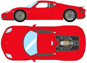 Porsche 918 Spyder 2011 ガーズレッド (ミニカー)