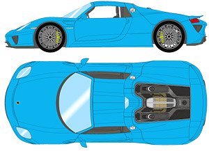 Porsche 918 Spyder 2011 リビエラブルー (ミニカー)