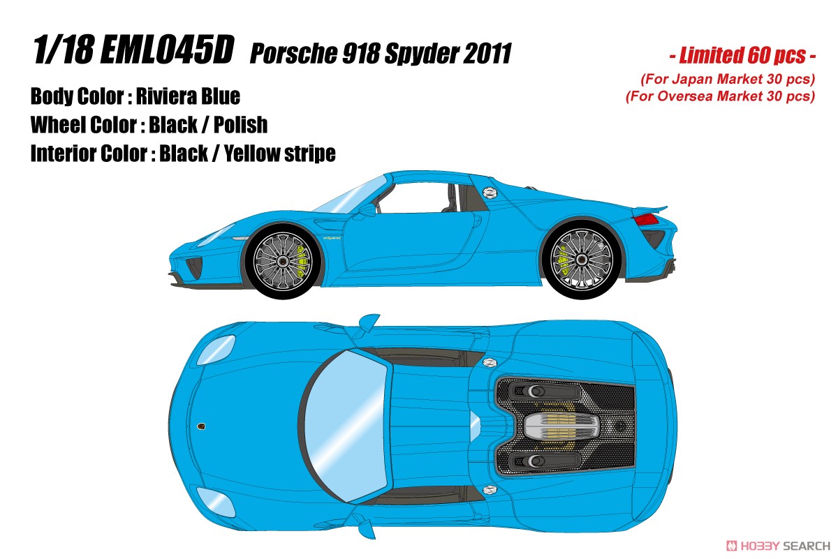 Porsche 918 Spyder 2011 リビエラブルー (ミニカー) その他の画像1