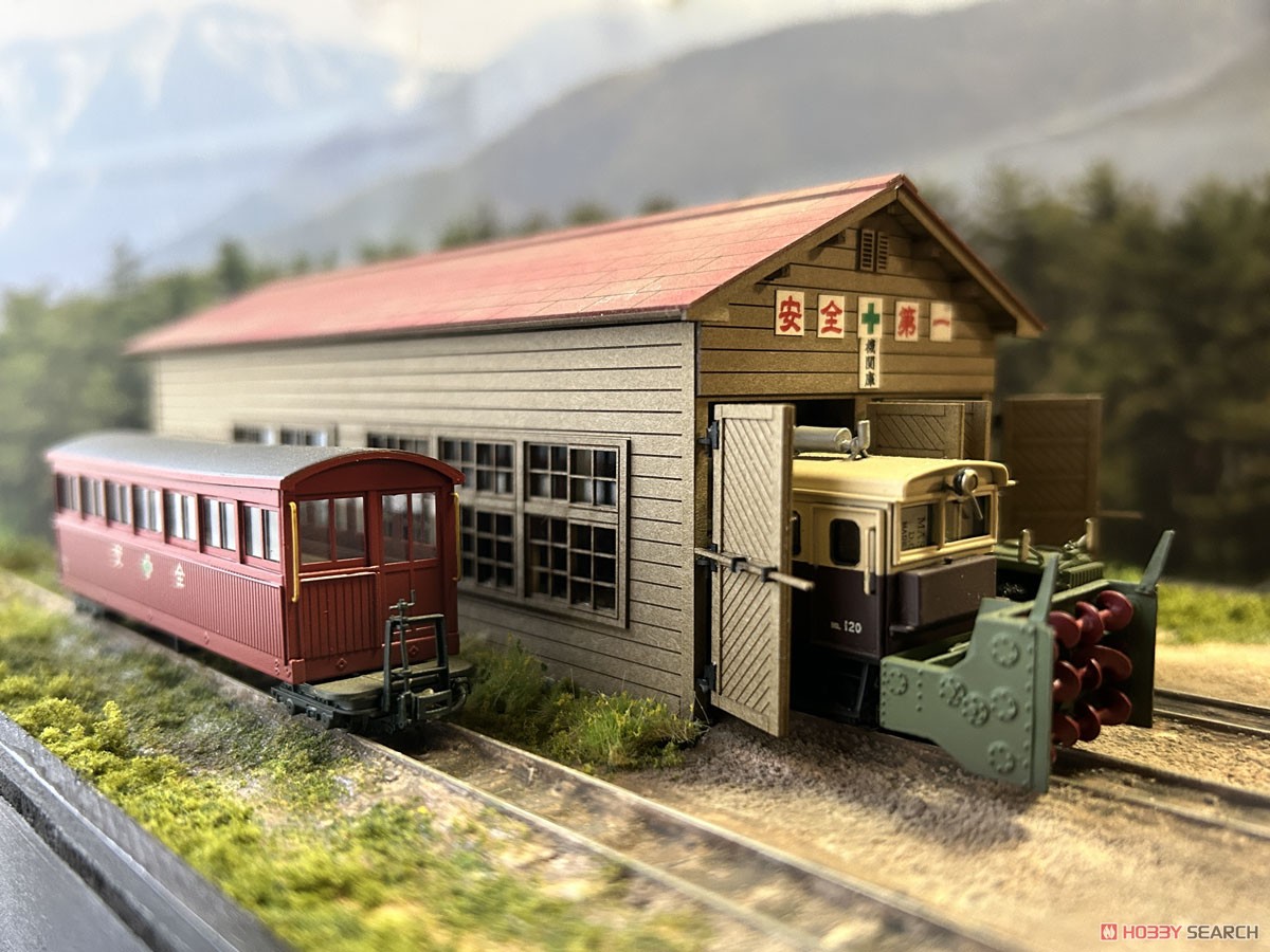 (HOe) Forest Railway Series `Sugisawa Dual Track Engine House II` Paper Kit [1:87, Colored] (Unassembled Kit) (Model Train) その他の画像2