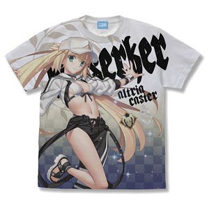 Fate/Grand Order Berserker/Altria Caster Full Graphic T-Shirt White S (Anime Toy)