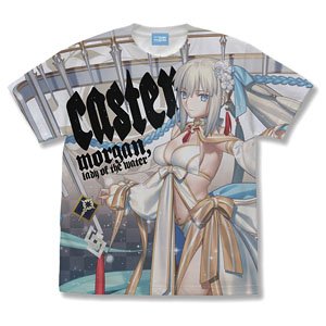 Fate/Grand Order キャスター/水妃モルガン フルグラフィックTシャツ WHITE S (キャラクターグッズ)
