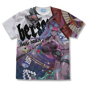 Fate/Grand Order バーサーカー/伊吹童子 フルグラフィックTシャツ WHITE XL (キャラクターグッズ)