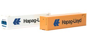 (HO) コンテナ セット 2 x 40 ft. `Hapag Lloyd` (鉄道模型)