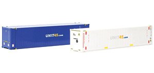 (HO) コンテナ セット 2 x 45 ft. `UNIT45` (鉄道模型)