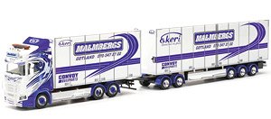 (HO) スカニア CS20 HD swedish ボックストラック `Malmbergs Akeri` (鉄道模型)