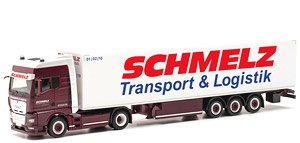 (HO) MAN TGX GX ボックスセミトレーラー `Schmelz Kassel` (鉄道模型)